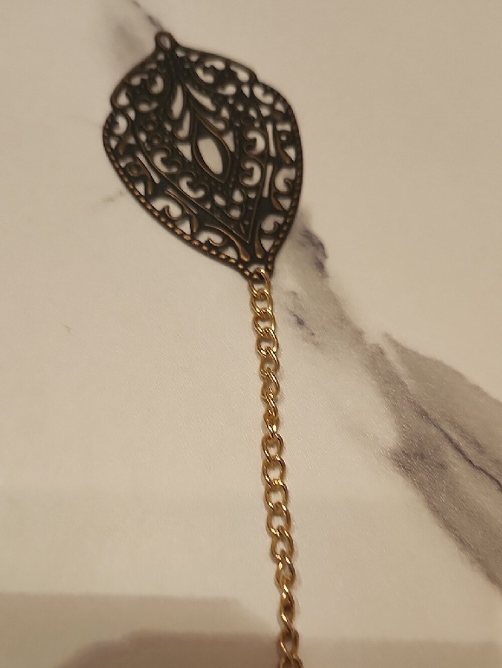 Handcrafted Golden Flutter Bookmark - Picture 4 of 5
